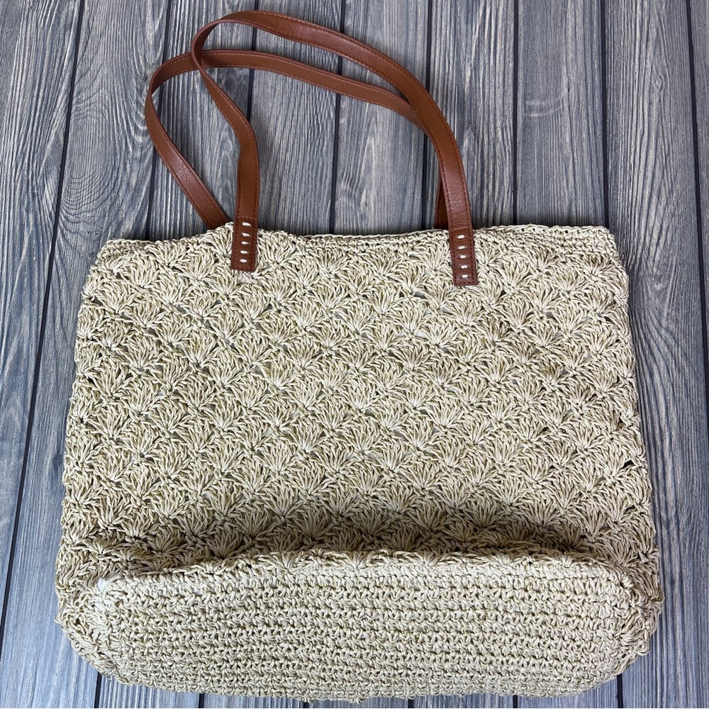Nordstrom Summer Tote Bag Straw / Woven - Picture 8 of 12